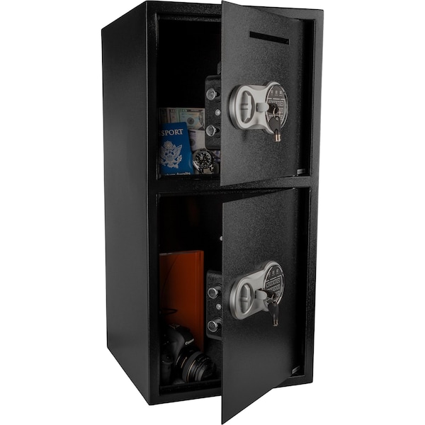 Paragon Electronic Safe Deposit Box - Drop Safe with Keypad, 2 Keys for Home or Business by Safes 83-DT5930-1 - main
